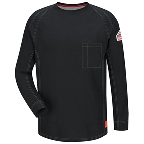 Bulwark iQ Series FR Long Sleeve T-Shirt - Black