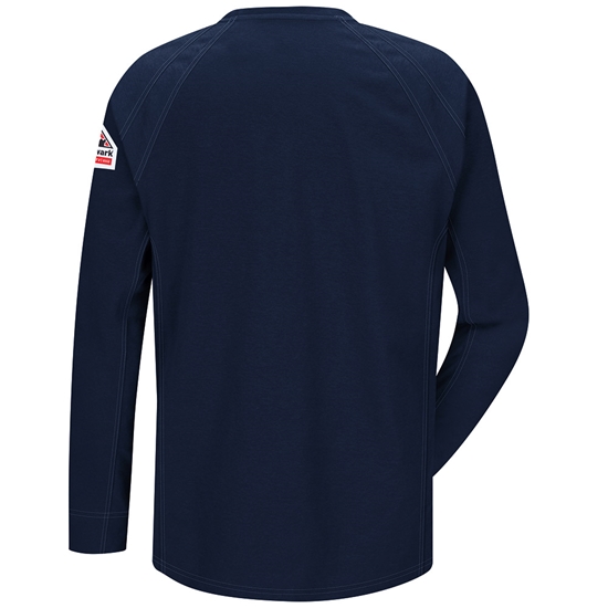 Bulwark iQ Series FR Long Sleeve T-Shirt - Dark Blue - QT32DB