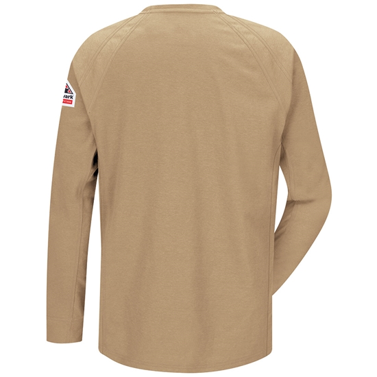 Bulwark iQ Series FR Long Sleeve T-Shirt - Khaki - QT32KH