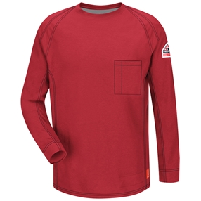 Bulwark iQ Series FR Long Sleeve T-Shirt - Red
