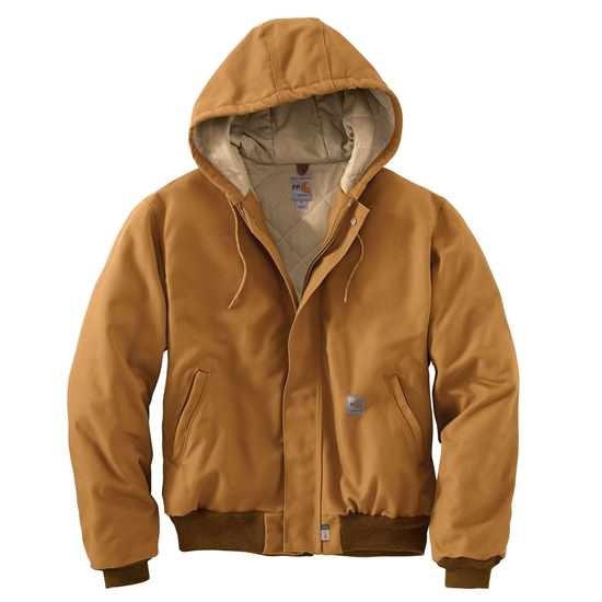 Carhartt FR Duck Quilt-Lined Active Jac in Carhartt Brown | 101621-211