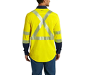 Carhartt FR Hi Vis Force Hybrid Work Shirt | Class 3 - 102843-323