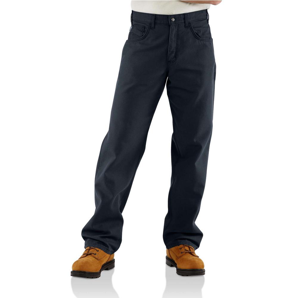 Carhartt FR Midweight Canvas Loose Fit Pant - Dark Navy carhart, carhartt, flame, resistant, retardant, frc, mens, fire, pants, jean