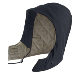 Carhartt FR Quilt-Lined Duck Hood - Black cap, winter, head, cold, weather, gear, one, size, fits, all, most, osfa, osfm, replacement, detached, detachable