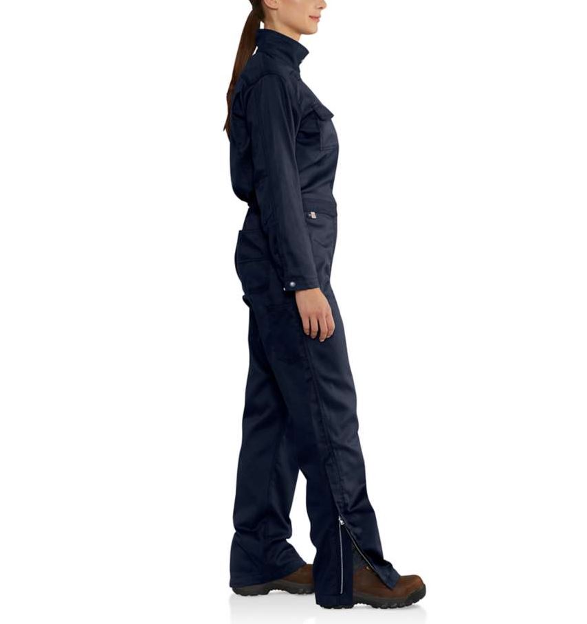 Carhartt Women's FR Rugged Flex 7 oz. Coveralls - Dark Navy - 102450-410