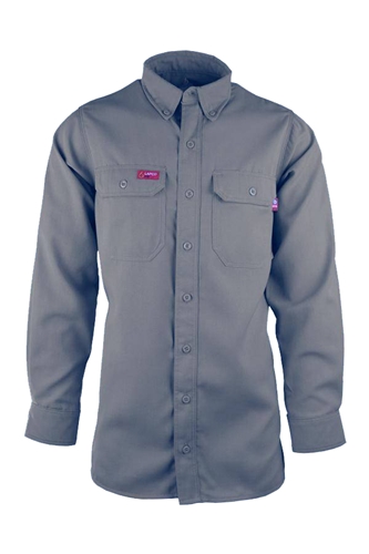 Lapco 6.5 oz. DH FR Uniform Shirt - Gray