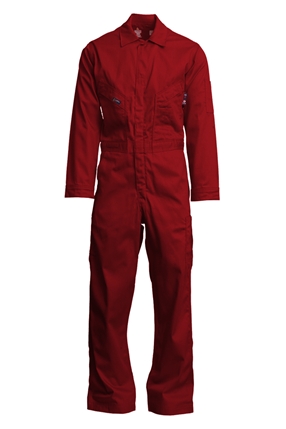 Lapco 7 oz. FR Deluxe Coverall - Red