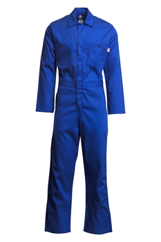 Lapco 7 oz. FR Economy Coverall - Royal Blue flame, resistant, retardant, contractor, welder