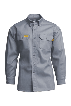 Lapco FR 6 oz. Uniform Shirt - Gray