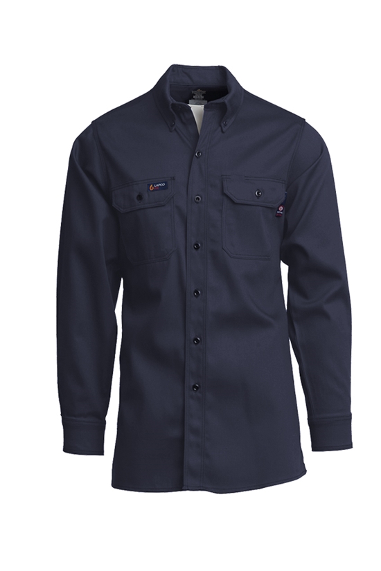 Lapco FR 7 oz. Uniform Shirt - Navy - INV7