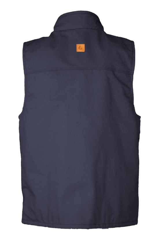 Lapco FR 9 oz Fleece-Lined Vest with Windshield Technology - Navy - V-FRWS9NY