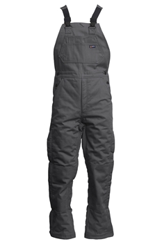 Lapco FR 9 oz. Insulated Bib Overalls - Gray flame, resistant, retardant, over, all, grey