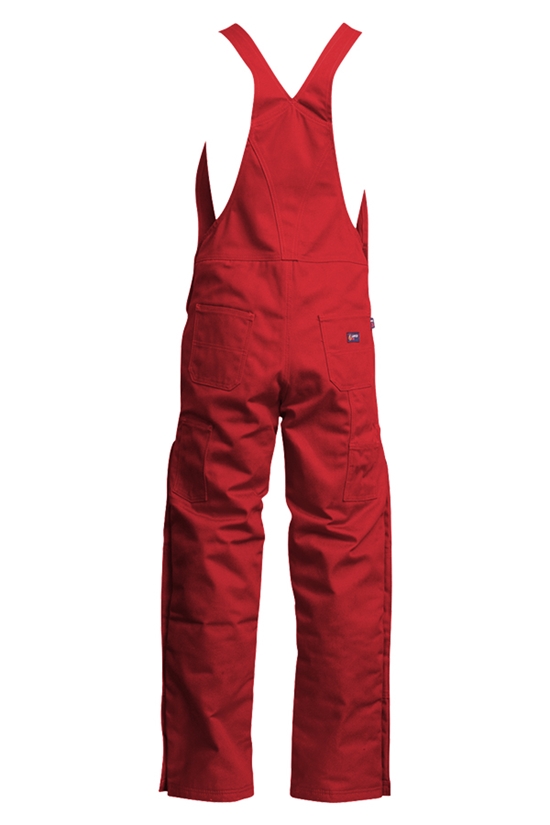 Lapco FR 9 oz. Insulated Bib Overalls in Red