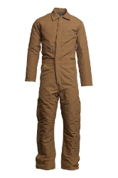 Lapco FR 9 oz. Insulated Coverall - Brown flame, resistant, retardant, all, tan, khaki