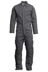 Lapco FR 9 oz. Insulated Coverall - Gray flame, resistant, retardant, all, grey