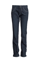 Lapco FR Ladies 10 oz. Modern Fit Jeans womens, flame, resistant, retardant, cut, dark, wash