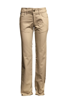 Lapco FR Womens 7 oz. Uniform Pant - Khaki westex, ac, advanced, comfort, ultrasoft, ultra, soft, womens, work, tan