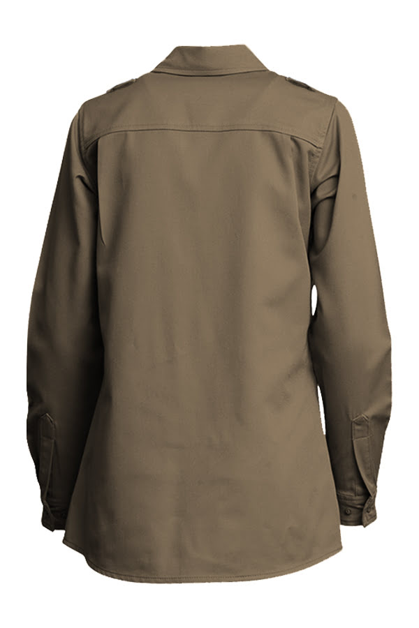 Lapco FR Women's DH Uniform Shirt - Khaki - L-SFRDH6KH