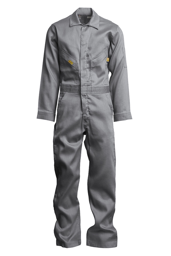 Lapco 6 oz. FR Deluxe Lightweight Coveralls - Gray - GOCD6GY