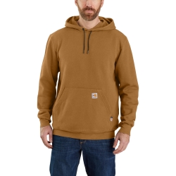 Mens Carhartt FR Force Original Fit Midweight Hooded Sweatshirt - Carhartt Brown 