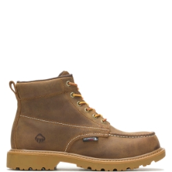 Mens Wolverine Floorhand Moc-Toe 6" Steel Toe Work Boot 