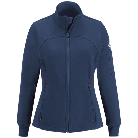 Bulwark FR Women's Full Zip Fleece Jacket - Navy - SEZ3NV
