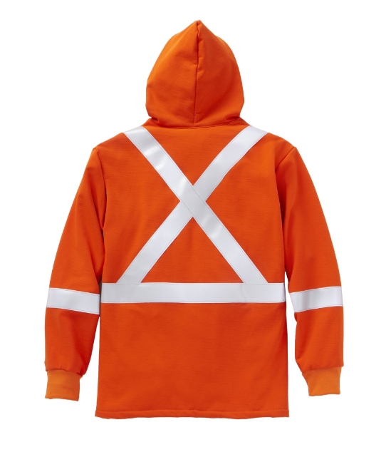 Rasco FR 12.5 oz. Inherent Hi Vis Pullover Hoodie - Orange - FR2219OH