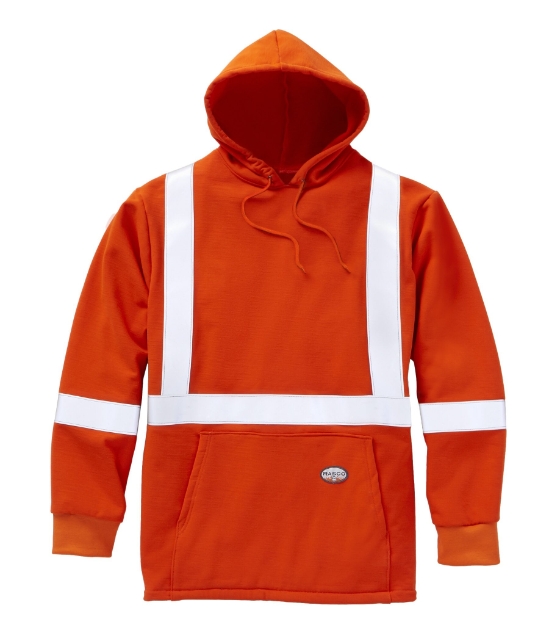 Rasco FR 12.5 oz. Inherent Hi Vis Pullover Hoodie - Orange - FR2219OH
