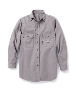Rasco FR GlenGuard Uniform Shirt - Gray flame, resistant, retardant, work, button down, grey