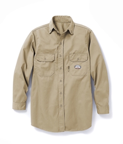 Rasco FR GlenGuard Uniform Shirt - Tan flame, resistant, retardant, work, button down
