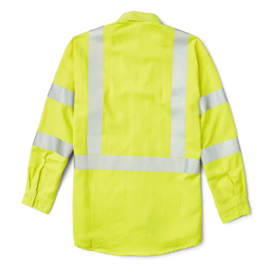 Rasco FR Hi Vis Uniform Shirt with Segmented Trim - FR6530YH