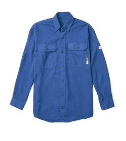 Rasco FR Mens DH Air Uniform Shirt - Cobalt flame, resistant, retardant, work, button down, blue, royal