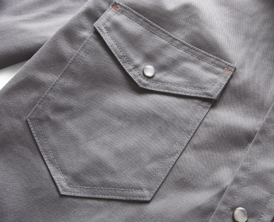 Rasco FR Men's Snap Shirt - Gray - FR1003GY