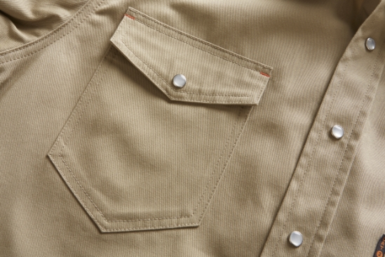 Rasco FR Men's Snap Shirt - Khaki - FR1003KH