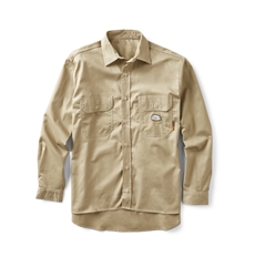 Rasco FR Men's Uniform Shirt - Khaki flame, resistant, retardant, work, button down, tan