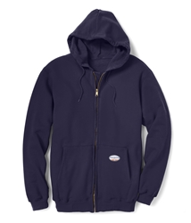Rasco Flame Resistant 10 oz. Zip Up Hoodie - Navy flame, resistant, retardant, jacket, sweatshirt, hooded