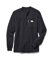 Rasco Flame Resistant Henley T-Shirt - Black 
