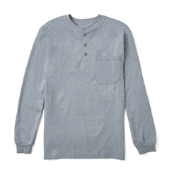 Rasco Flame Resistant Henley T-Shirt - Gray 