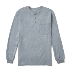 Rasco Flame Resistant Henley T-Shirt | Gray | USA Fabric 