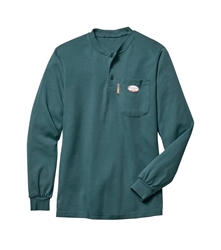 Rasco Flame Resistant Henley T-Shirt - Green 