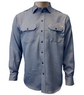 Reed FR Men's Nomex IIIA Snap Work Shirt - Gray