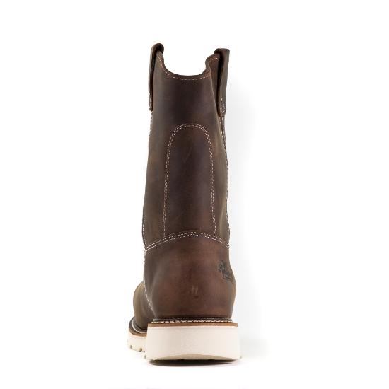 Thorogood Men's American Heritage 11" Crazy Horse Safety Toe Wellington - 804-4372