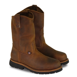 Thorogood Mens American Heritage 11" Trail Crazy Horse Safety Toe Wellington 