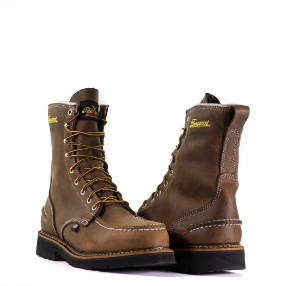Thorogood Men's American Heritage 8" Waterproof Crazy Horse Safety Toe | Moc Toe