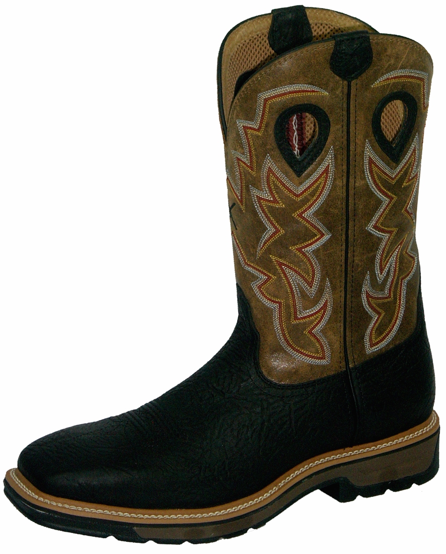 slip on cowboy work boots