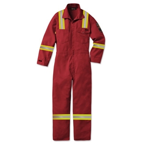 Workrite 7 oz. Nomex MHP Deluxe Industrial Coverall - Red with FR Tape