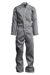 Lapco Mens 7 oz. FR Deluxe Coveralls - Light Gray 